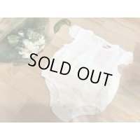 フレンチスリーブロンパース　ホワイト