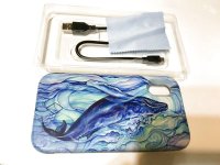 Colleen Wilcox iPhoneケース　blue fish