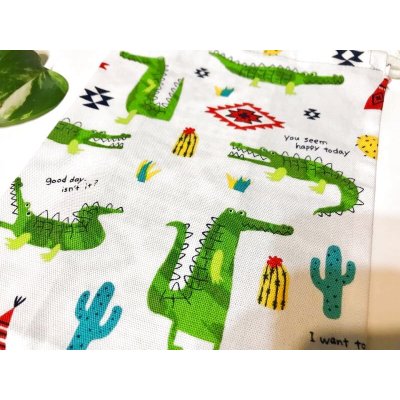 画像2: コップ入れ(ワニ柄)