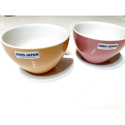 画像1: ZERO JAPANの軽くてかわいい湯呑みカップ2コセット‼︎　オレンジミルク&ピンク