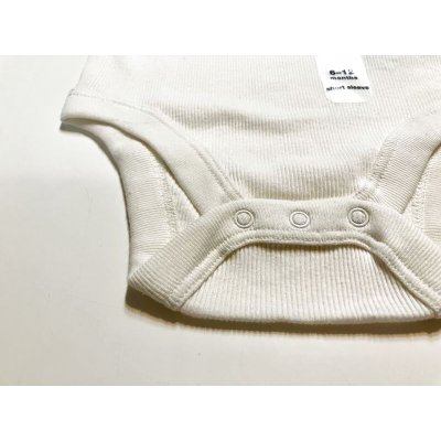 画像3: baby GAP アイレット襟リブボディー(アイボリー)