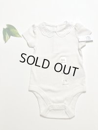 baby GAP アイレット襟リブボディー(アイボリー)