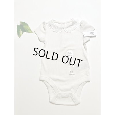画像1: baby GAP アイレット襟リブボディー(アイボリー)