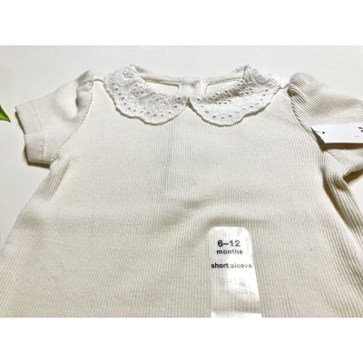 画像2: baby GAP アイレット襟リブボディー(アイボリー)