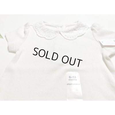 画像2: baby GAP アイレット襟リブボディー(アイボリー)