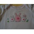 画像5: GYMBOREE バニーのロンパース、ボディ、スタイ3点セット　ラッピング＋手提げ袋付き！！！ (5)