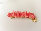 画像: サンゴのバレッタ