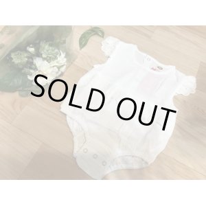 画像: フレンチスリーブロンパース　ホワイト