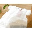 画像2: フレンチスリーブロンパース　ホワイト (2)