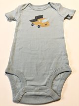 画像: carter's ショベルカーとぞうさんのロンパース