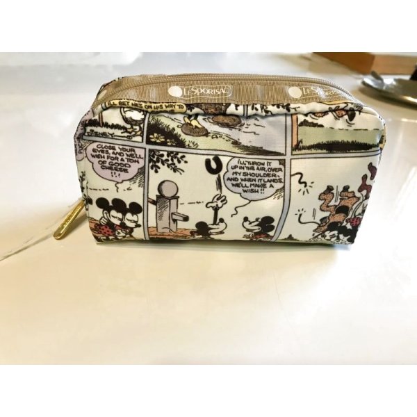 画像1: LESPORTSAC ミッキーとのコラボポーチ (1)