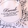 画像3: karendoモノトーン花柄巾着ポーチ (3)