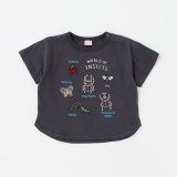 画像: petit main接触冷感　昆虫アップリケ半袖Tシャツ